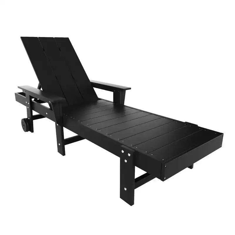 WestinTrends Ashore Chaise longue moderne inclinable avec table d'appoint, ensemble 2 pièces