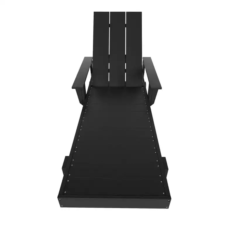WestinTrends Ashore Chaise longue moderne inclinable avec table d'appoint, ensemble 2 pièces