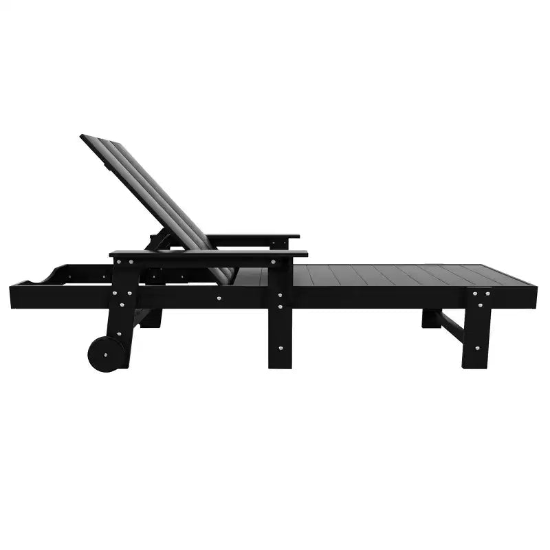 WestinTrends Ashore Chaise longue moderne inclinable avec table d'appoint, ensemble 2 pièces