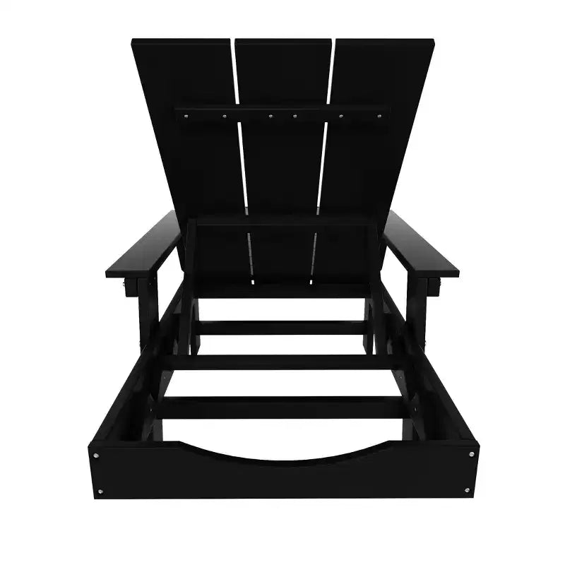 WestinTrends Ashore Chaise longue moderne inclinable avec table d'appoint, ensemble 2 pièces
