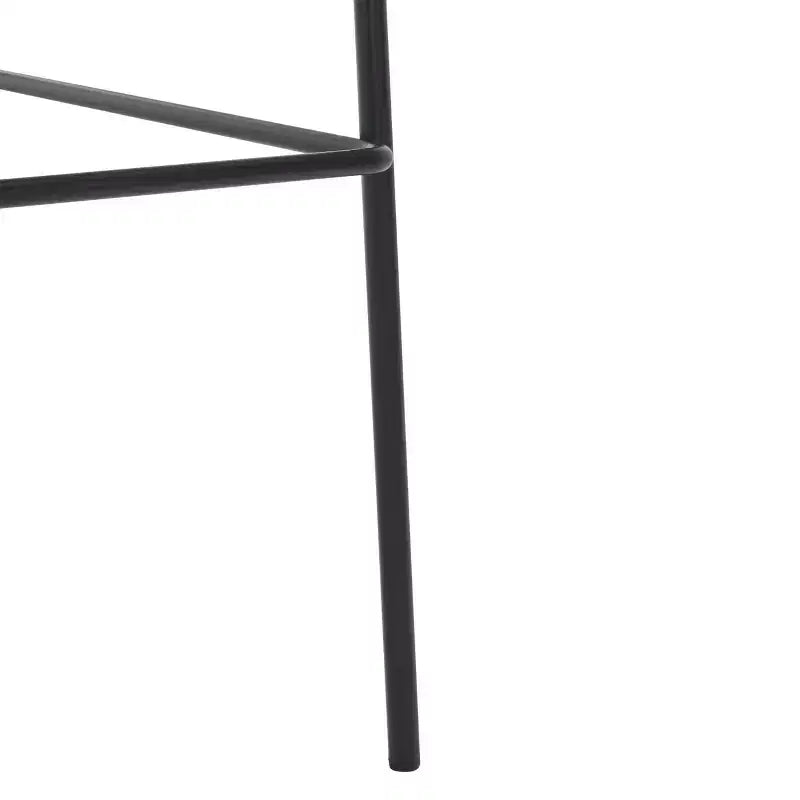 Mid-Century Modern Barstool, Upholstered Seat with Wood Legs, Kitchen or Bar Height