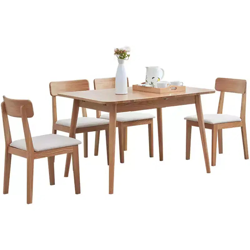 Modern Dining Table, Kitchen & Dining Room Tables,Waterproof Finish, Solid Wood Scratch-resistant Kitchen Table