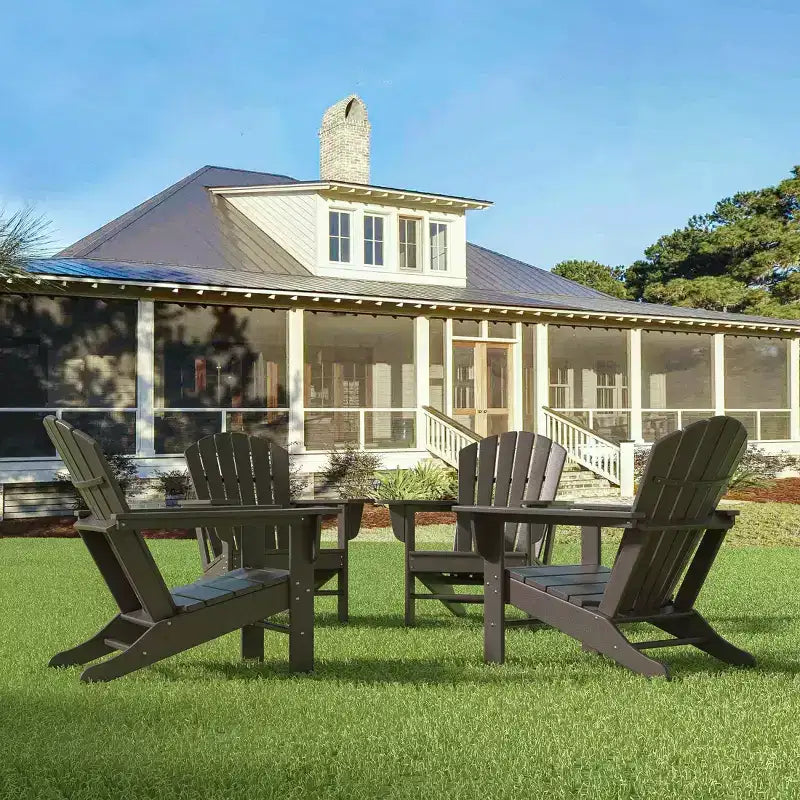 WestinTrends 2-Piece PE Rattan Wicker Outdoor Sofa with Cushions Side Table Set