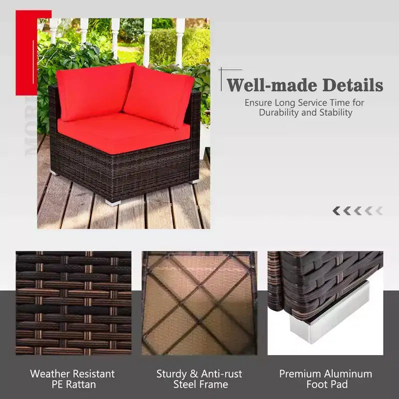 Ensemble de mobilier de patio Costway 7 pièces avec table foyer à gaz propane de 35" et housse imperméable