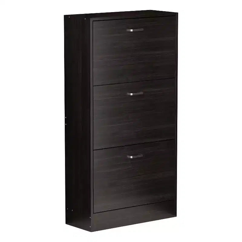 Modern Entryway Shoe Cabinet with 3-Tier Shelves, Slim Freestanding Shoe Rack Organizer