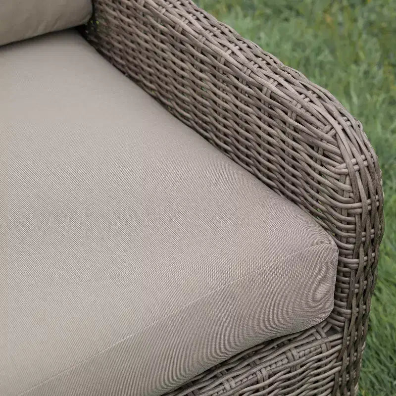 Canapé sectionnel 5 pièces en osier et tissu Leisure Made Mitchell