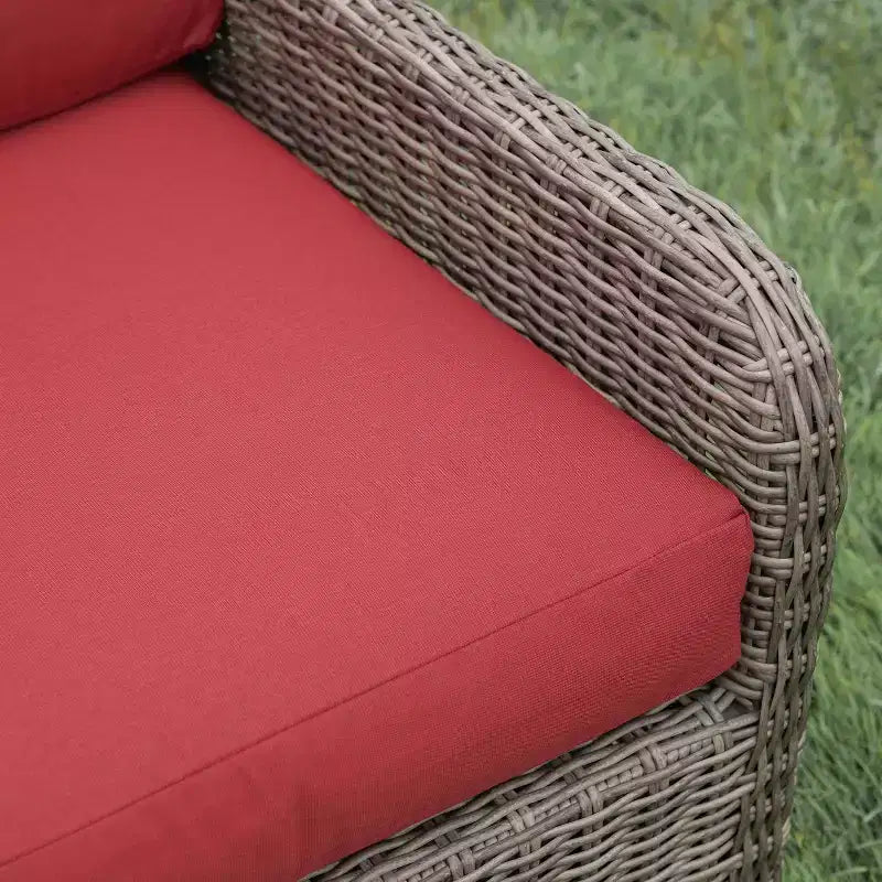 Canapé sectionnel 5 pièces en osier et tissu Leisure Made Mitchell