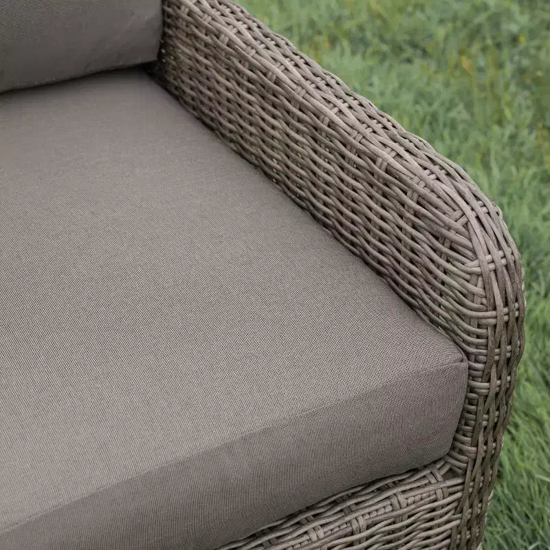 Canapé sectionnel 5 pièces en osier et tissu Leisure Made Mitchell